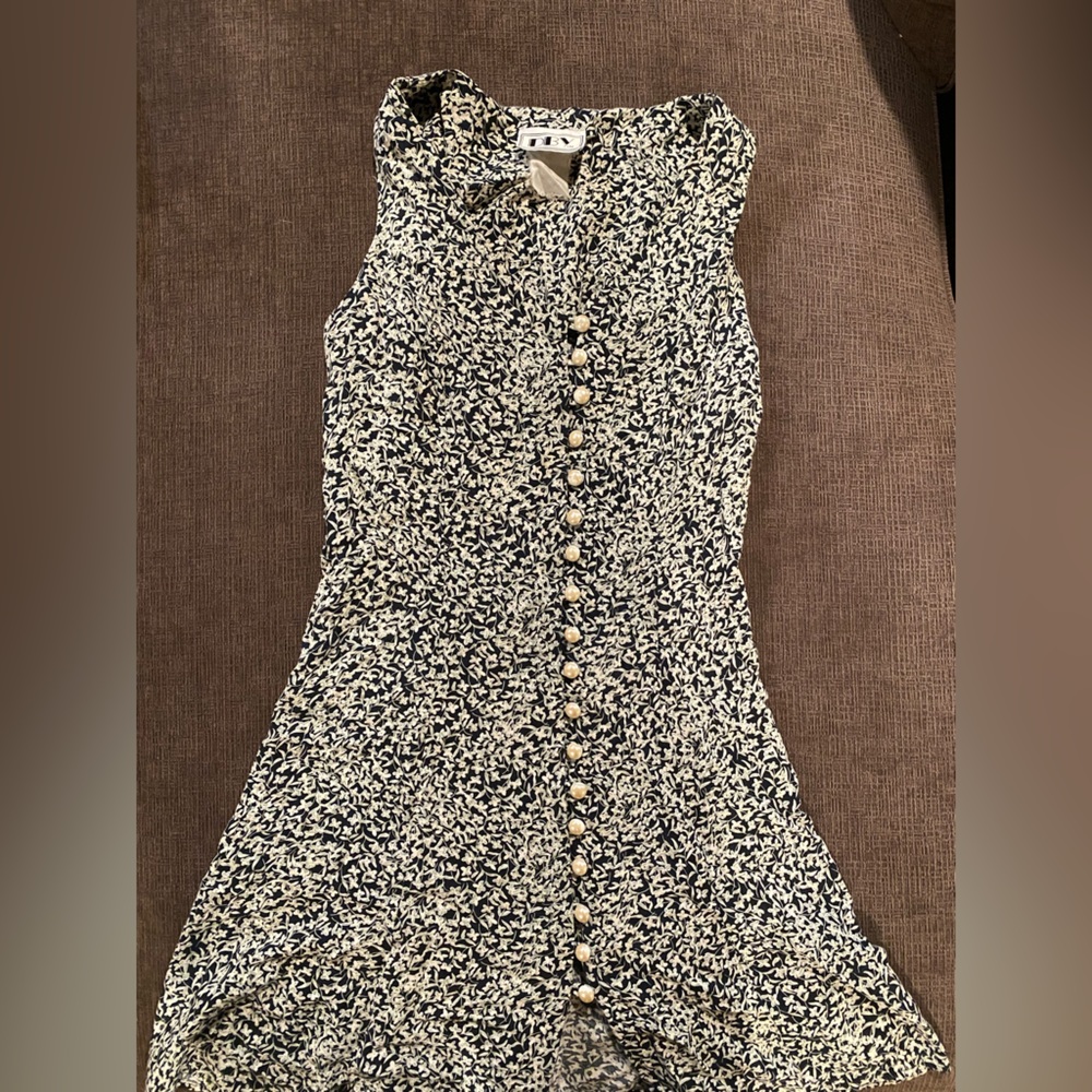 dBy Vintage Green Floral Dress